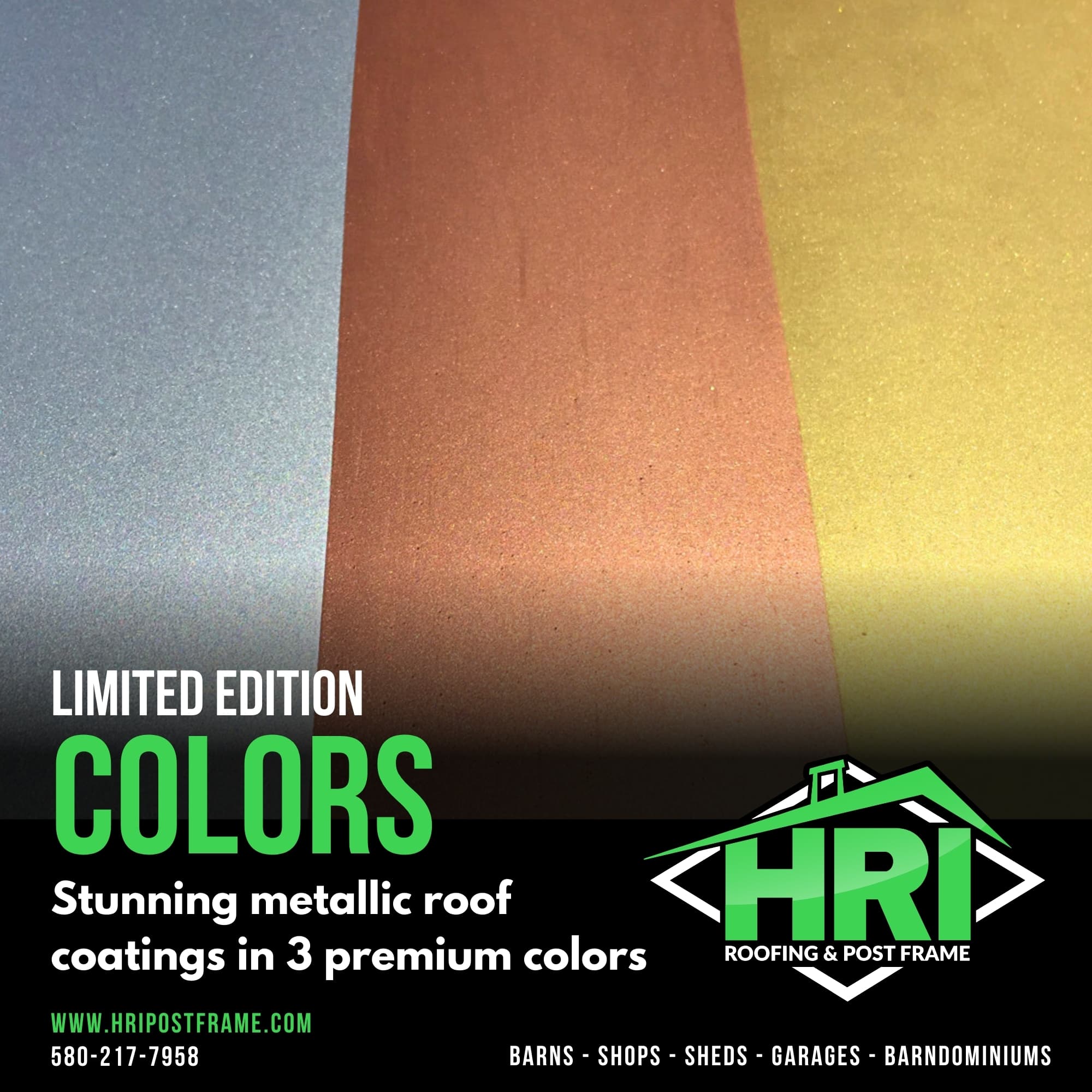 Discover HRI’s Premium Metallic Silicone Roof Coatings!